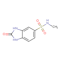 Chemical structure of N-methyl-2-oxo-2,3-dihydro-1H-1,3-benzodiazole-5-sulfonamide - CSSB00000180736