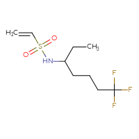 Chemical structure of N-(7,7,7-trifluoroheptan-3-yl)ethene-1-sulfonamide - CSMB21332081485