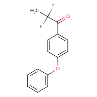 Chemical structure of 2,2-difluoro-1-(4-phenoxyphenyl)propan-1-one - CSSB00037815891
