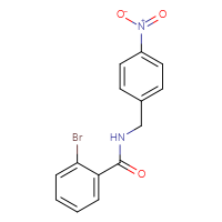 Chemical structure of 2-bromo-N-[(4-nitrophenyl)methyl]benzamide - CSSB00039414550