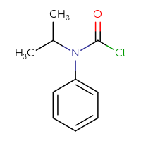 Chemical structure of N-phenyl-N-(propan-2-yl)carbamoyl chloride - CSSB00010878224