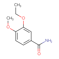 Chemical structure of 3-ethoxy-4-methoxybenzamide - CSSB00000162091
