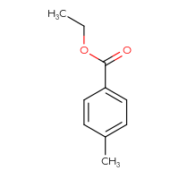 Chemical structure of ethyl 4-methylbenzoate - CSSB00000170175