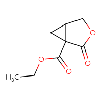 Chemical structure of ethyl 2-oxo-3-oxabicyclo[3.1.0]hexane-1-carboxylate - CSSB00010469385