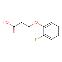 Chemical structure of 3-(2-fluorophenoxy)propanoic acid - CSSB00000184057