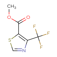 Chemical structure of methyl 4-(trifluoromethyl)-1,3-thiazole-5-carboxylate - CSSB00011011725