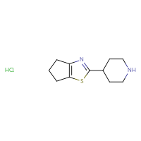 Chemical structure of 4-{4H,5H,6H-cyclopenta[d][1,3]thiazol-2-yl}piperidine hydrochloride - CSSB14929179894