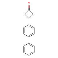 Chemical structure of 3-{[1,1'-biphenyl]-4-yl}cyclobutan-1-one - CSSB00006207647