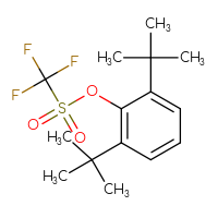 Chemical structure of 2,6-di-tert-butylphenyl trifluoromethanesulfonate - CSSB20976897155