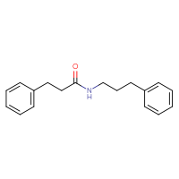 Chemical structure of 3-phenyl-N-(3-phenylpropyl)propanamide - CSSB00046107996