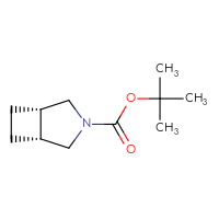 Chemical structure of tert-butyl (1R,5S)-3-azabicyclo[3.2.0]heptane-3-carboxylate - CSSB00116850160