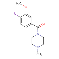 Chemical structure of 1-(4-iodo-3-methoxybenzoyl)-4-methylpiperazine - CSSB00953643463