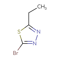 Chemical structure of 2-bromo-5-ethyl-1,3,4-thiadiazole - CSSB00011858751