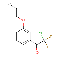 Chemical structure of 2-chloro-2,2-difluoro-1-(3-propoxyphenyl)ethan-1-one - CSSB20813992108