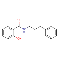 Chemical structure of 2-hydroxy-N-(3-phenylpropyl)benzamide - CSSB00000752516