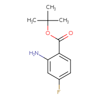 Chemical structure of tert-butyl 2-amino-4-fluorobenzoate - CSSB00011372010