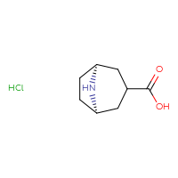 Chemical structure of (1R,5S)-8-azabicyclo[3.2.1]octane-3-carboxylic acid hydrochloride - CSSB02515438806