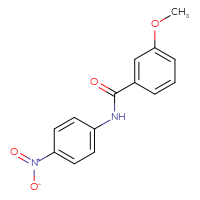 Chemical structure of 3-methoxy-N-(4-nitrophenyl)benzamide - CSSB00046152714