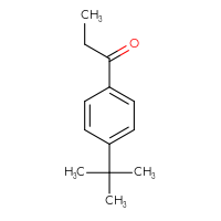 Chemical structure of 1-(4-tert-butylphenyl)propan-1-one - CSSB00011206956