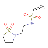 Chemical structure of N-[2-(1,1-dioxo-1λ⁶,2-thiazolidin-2-yl)ethyl]ethene-1-sulfonamide - CSSB00134748909