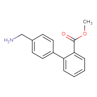 Chemical structure of methyl 4'-(aminomethyl)-[1,1'-biphenyl]-2-carboxylate - CSSB00102607121