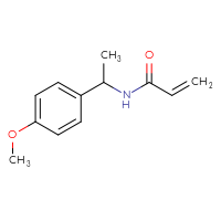 Chemical structure of N-[1-(4-methoxyphenyl)ethyl]prop-2-enamide - CSSB00012435509
