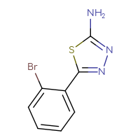 Chemical structure of 5-(2-bromophenyl)-1,3,4-thiadiazol-2-amine - CSSB00011230171