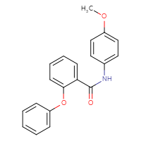 Chemical structure of N-(4-methoxyphenyl)-2-phenoxybenzamide - CSSB00046082746