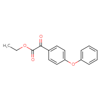 Chemical structure of ethyl 2-oxo-2-(4-phenoxyphenyl)acetate - CSSB00025763681