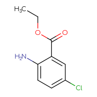 Chemical structure of ethyl 2-amino-5-chlorobenzoate - CSSB00000172376
