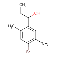 Chemical structure of 1-(4-bromo-2,5-dimethylphenyl)propan-1-ol - CSSB00012024233