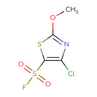 Chemical structure of 4-chloro-2-methoxy-1,3-thiazole-5-sulfonyl fluoride - CSSB00103142952