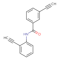 Chemical structure of 3-ethynyl-N-(2-ethynylphenyl)benzamide - CSSB03582014416