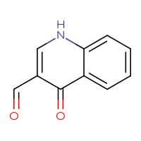 Chemical structure of 4-oxo-1,4-dihydroquinoline-3-carbaldehyde - CSSB00000092874
