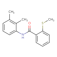 Chemical structure of N-(2,3-dimethylphenyl)-2-(methylsulfanyl)benzamide - CSSB00046217748