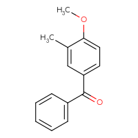 Chemical structure of (4-methoxy-3-methylphenyl)(phenyl)methanone - CSSB00000337873