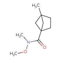 Chemical structure of N-methoxy-N,4-dimethylbicyclo[2.1.1]hexane-1-carboxamide - CSSB06790493754