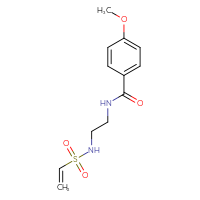 Chemical structure of N-(2-ethenesulfonamidoethyl)-4-methoxybenzamide - CSSB21105656964