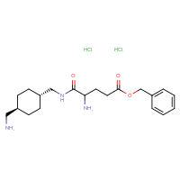 Chemical structure of benzyl 4-amino-4-({[(1r,4r)-4-(aminomethyl)cyclohexyl]methyl}carbamoyl)butanoate dihydrochloride - CSSB20895628858