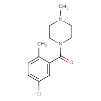 Chemical structure of 1-(5-chloro-2-methylbenzoyl)-4-methylpiperazine - CSSB00001770483