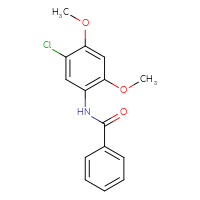 Chemical structure of N-(5-chloro-2,4-dimethoxyphenyl)benzamide - CSSB00026363154