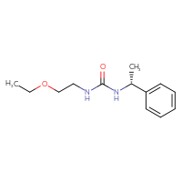 Chemical structure of 3-(2-ethoxyethyl)-1-[(1R)-1-phenylethyl]urea - CSSB01995969566