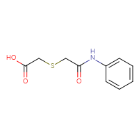 Chemical structure of 2-{[(phenylcarbamoyl)methyl]sulfanyl}acetic acid - CSSB00000150292