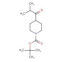 Chemical structure of tert-butyl 4-(2-methylpropanoyl)piperidine-1-carboxylate - CSSB00010229851