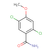 Chemical structure of 2,5-dichloro-4-methoxybenzamide - CSSB00010319796