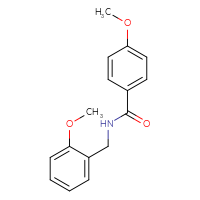 Chemical structure of 4-methoxy-N-[(2-methoxyphenyl)methyl]benzamide - CSSB00028321719