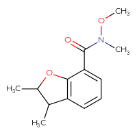 Chemical structure of N-methoxy-N,2,3-trimethyl-2,3-dihydro-1-benzofuran-7-carboxamide - CSSB00000513994
