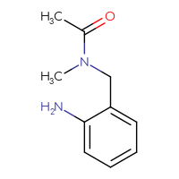 Chemical structure of N-[(2-aminophenyl)methyl]-N-methylacetamide - CSSB00000738188