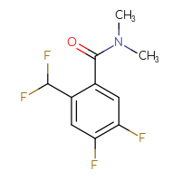 Chemical structure of 2-(difluoromethyl)-4,5-difluoro-N,N-dimethylbenzamide - CSSB15027527146