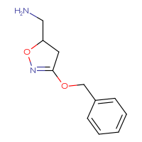 Chemical structure of 1-[3-(benzyloxy)-4,5-dihydro-1,2-oxazol-5-yl]methanamine - CSSB00010577978